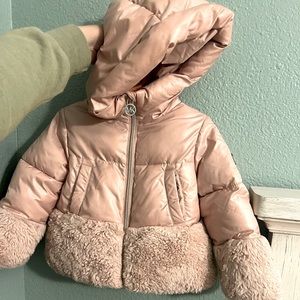 Mk toddler puff jacket w/ hood